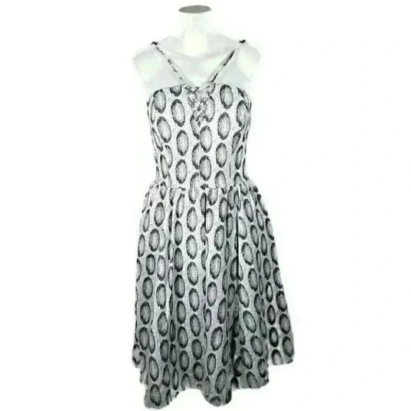 Banana Republic Dress Heritage Print Lace Up from Heritage Collection Size 4 - Picture 2 of 8